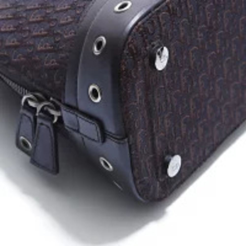 Christian Dior Canvas Boston Handbag Brown - Picture 5 of 13